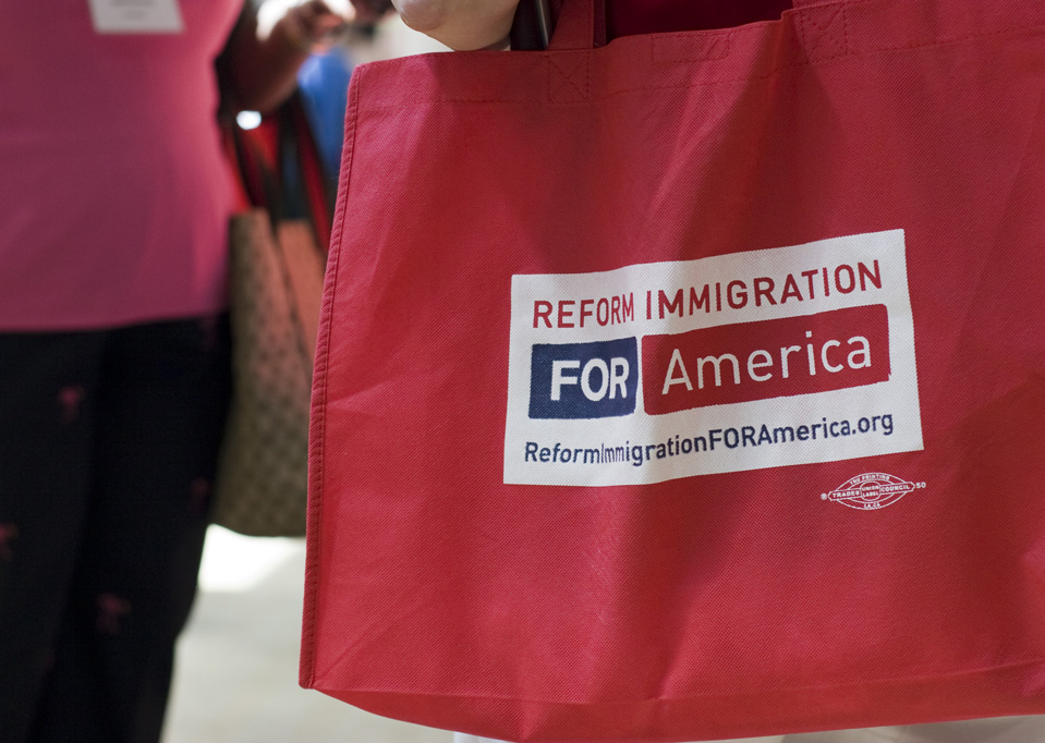 Reform Immigration for America Campaign Bag. Plural Brand Strategy and Design