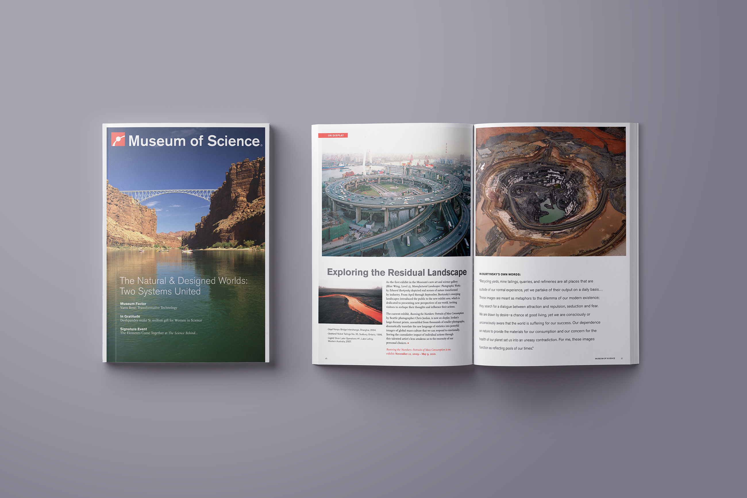 Museum of Science Boston Capital Campaign Magazine Landscapes. Plural Brand Strategy and Design