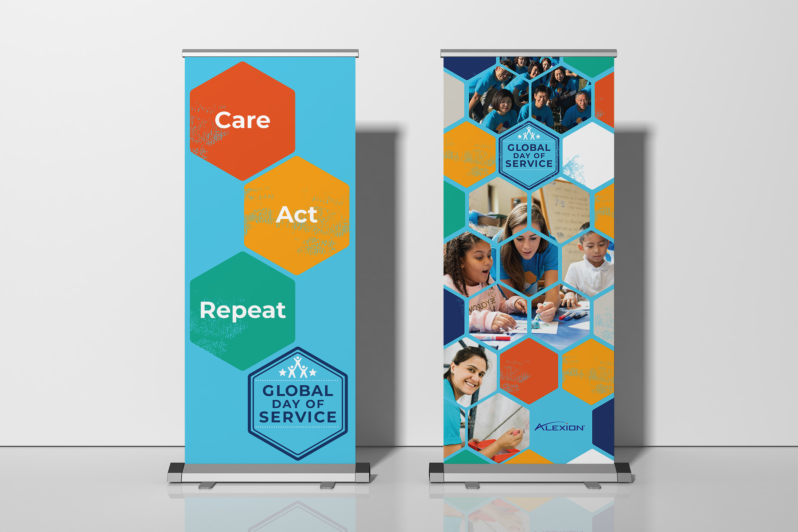 Alexion Global Week of Service Banners. Plural Brand Strategy and Design