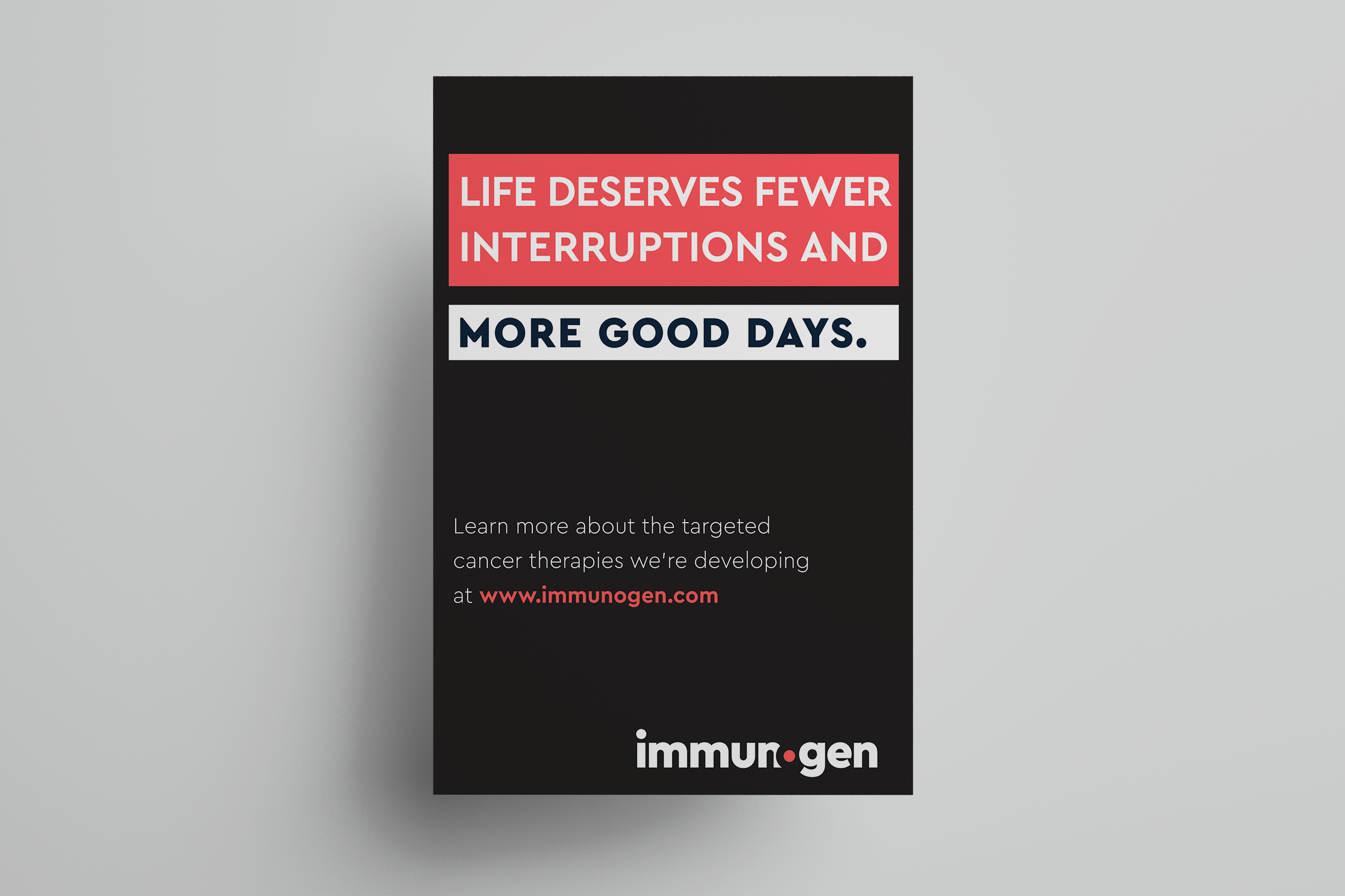 ImmunoGen Poster Template. Plural Brand Strategy and Design.