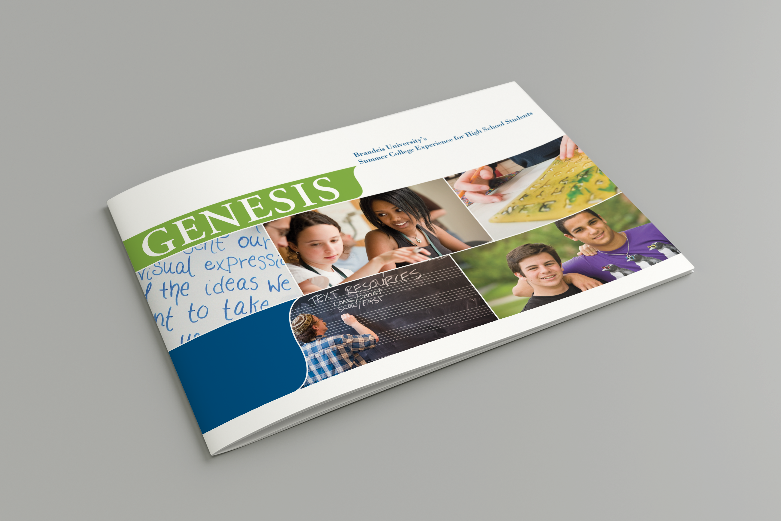 Brandeis University Summer Highschool Genesis Cover. Plural Brand Strategy and Design