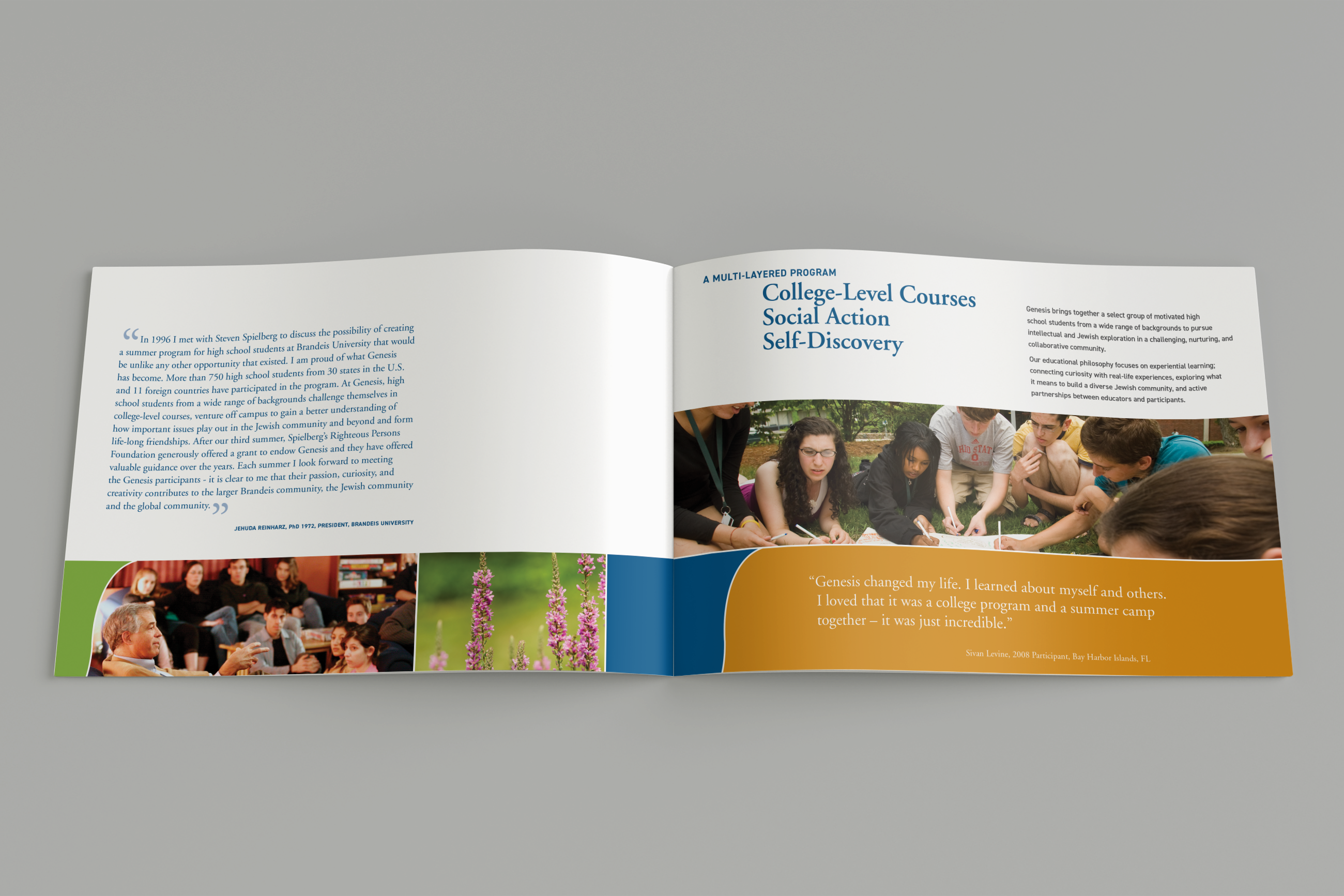 Brandeis University Summer Highschool Genesis. Plural Brand Strategy and Design