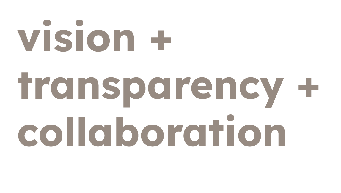 Vision Transparency and Collaboration. Plural Brand Strategy and Design.