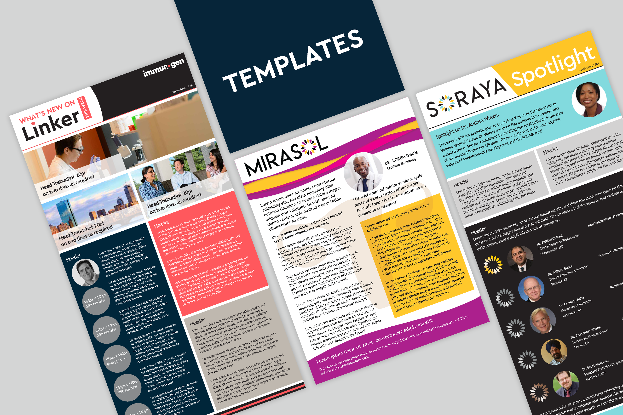 ImmunoGen Email Templates. Plural Brand Strategy and Design.