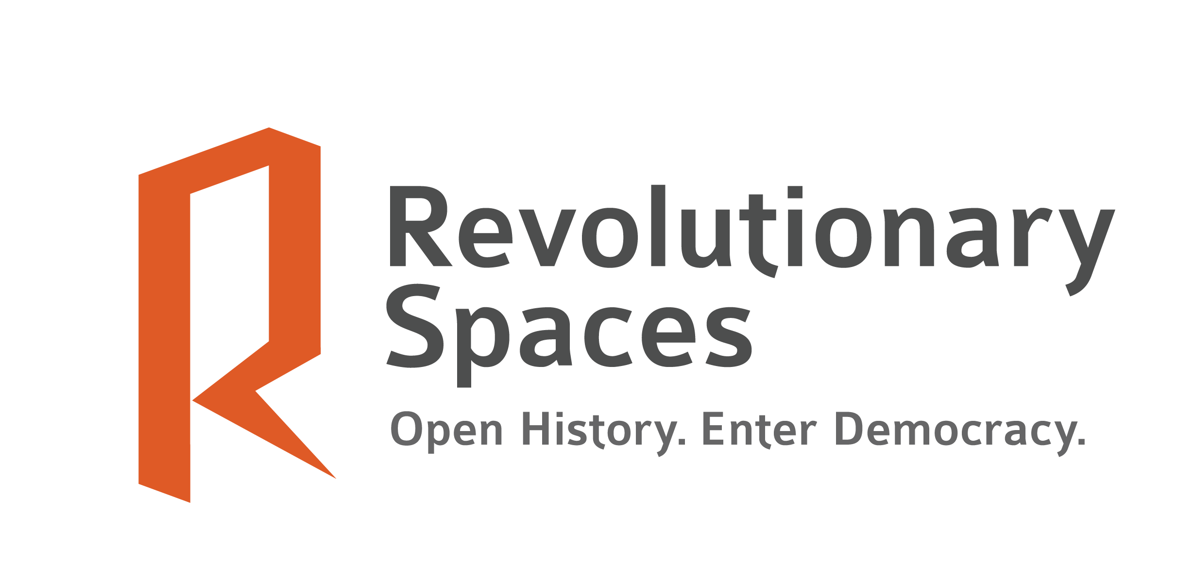 Revolutionary Spaces Logo. Plural Brand Strategy and Design.